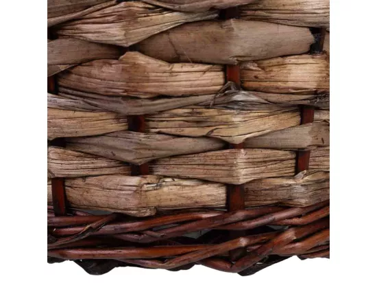 Pot en osier marron 20x20x13h cm