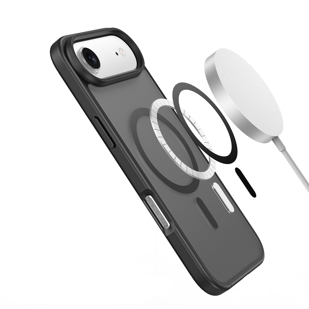 iPhone Air MagSafe Hybrid Hardcase Hülle mit TPU Bumper - Schwarz
