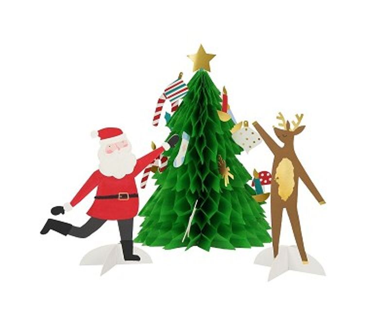 Meri Meri Dekorasjonskort med Julefigurer