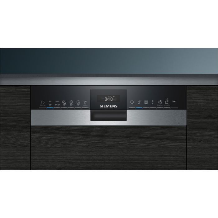 Siemens teilintegrierter Geschirrspüler iQ300 SR53ES28KE Edelstahl