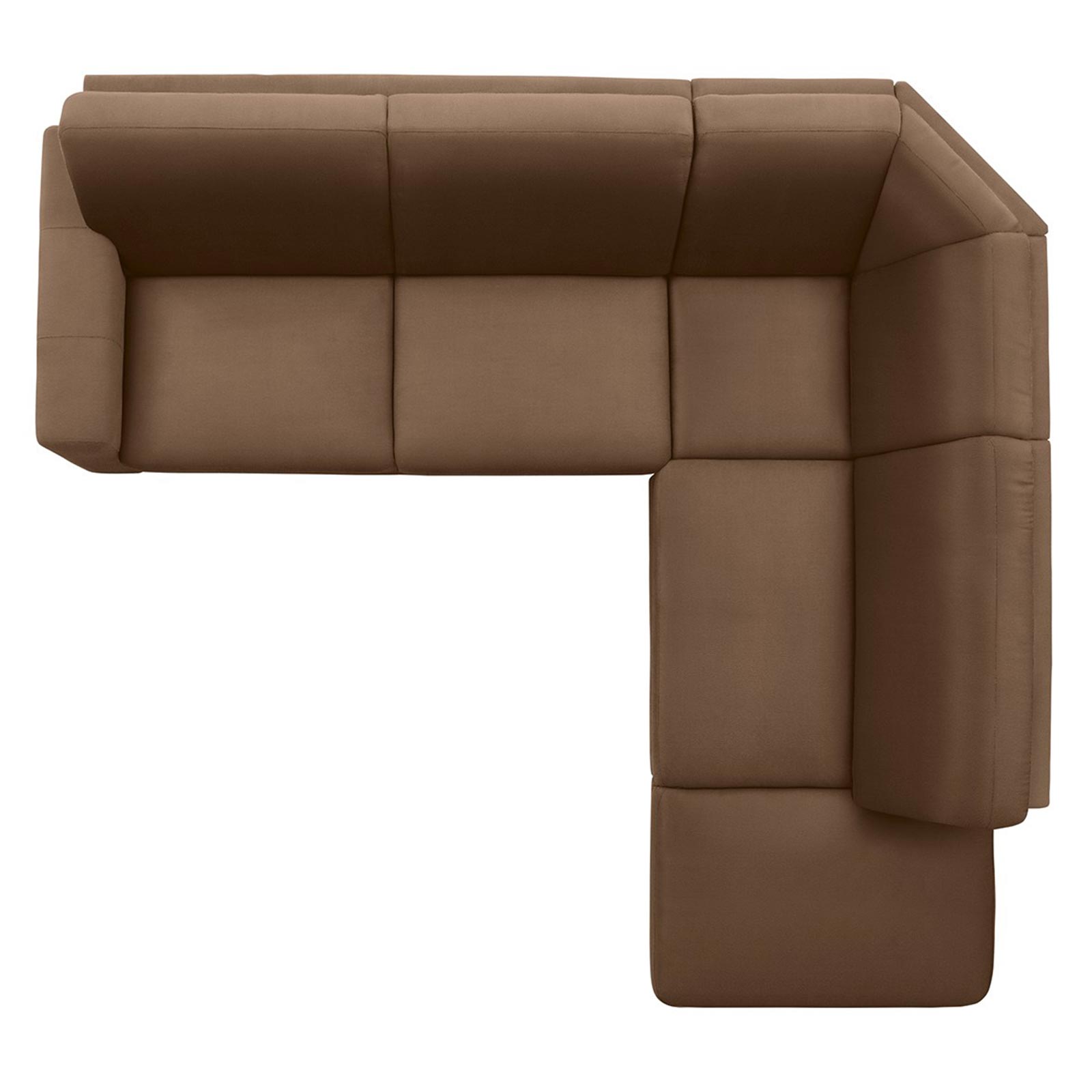 polsterpower Ecksofa - Holiday mandel - Basismodell - Ottomane rechts