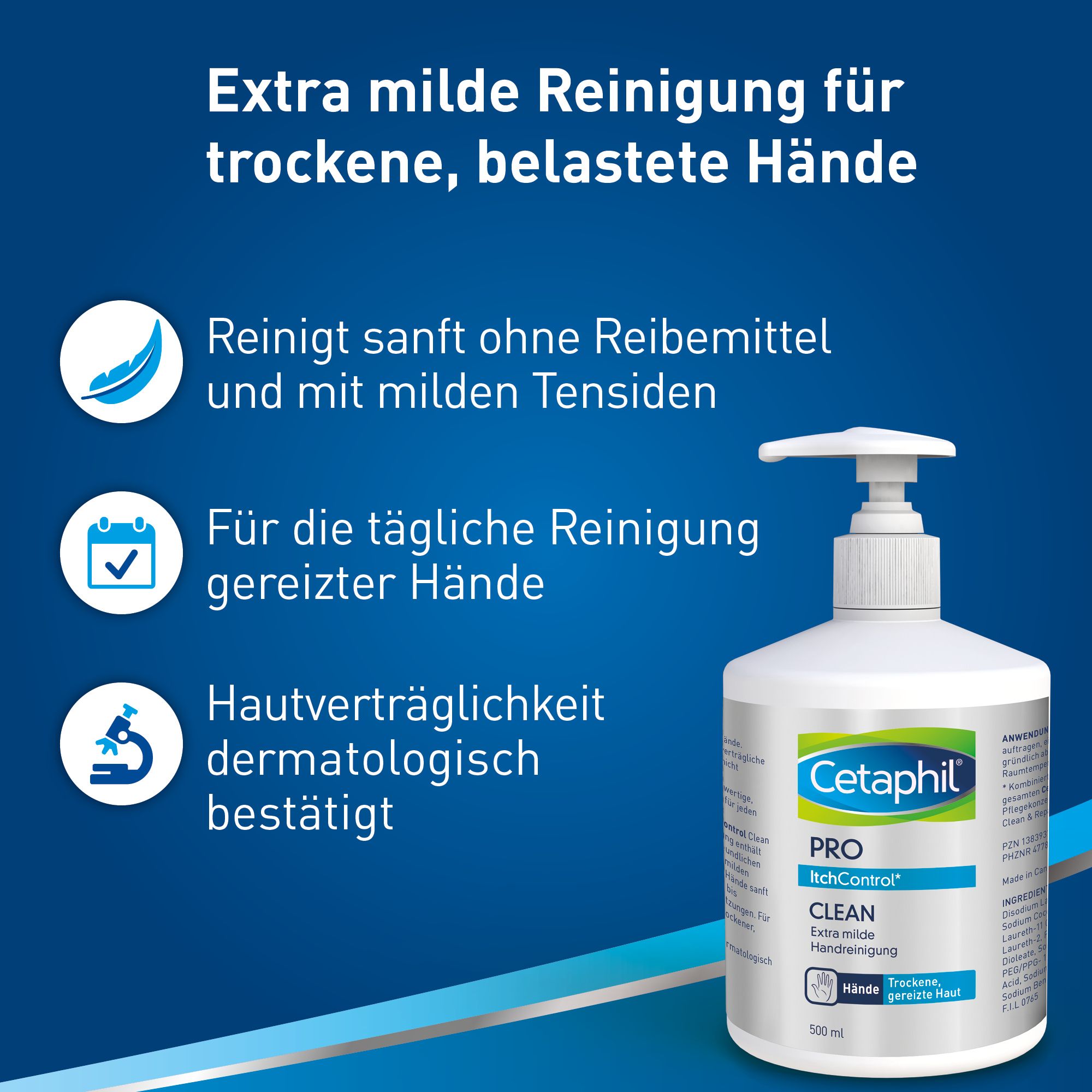 CETAPHIL PRO ItchControl Clean Extra milde Handreinigung für strapazierte Hände