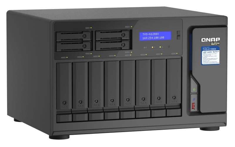 NAS TVS-h1288X-W1250-16G 12-bay<br>NAS mit 12 Laufwerkschächten