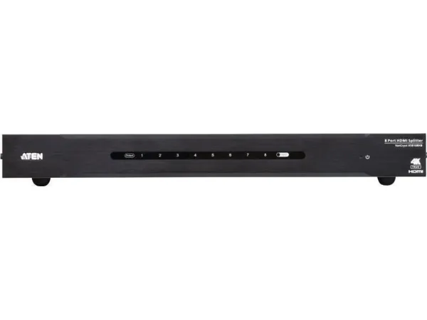 ATEN VS0108HB, HDMI, 8x HDMI, RS-232, HDMI, 4096 x 2160 pixel, Sort, Metal