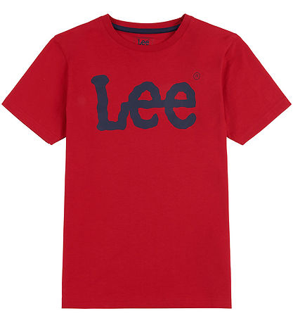 Lee T-shirt - WobBlå Graphic - Tango Red