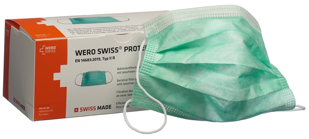 WERO SWISS Protect Maske Typ IIR<br>50 Stück, Box