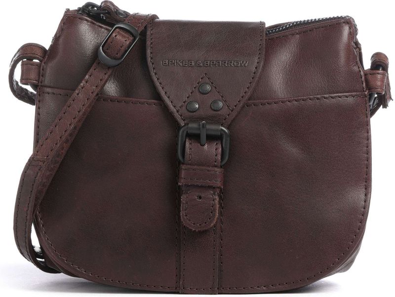 Spikes & Sparrow - Bronco - Crossbody Tas - Bruin - Leer