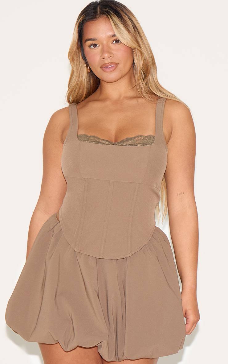 Moka Ensemble Top Corset À Bordure En Dentelle Shape