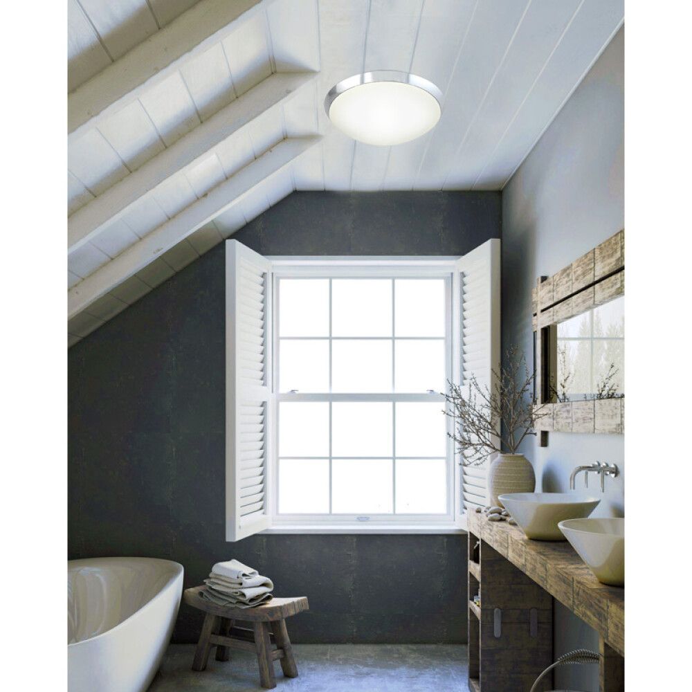 TAKLAMPE ANETA LIGHTNING SIRCUSA HVIT/SVART 12W IP44