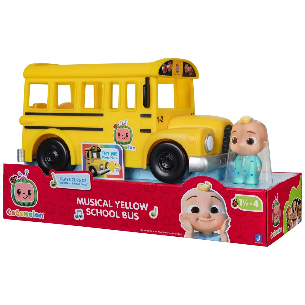 CoComelon Musikalischer gelber Schulbus mit JJ-Figur
