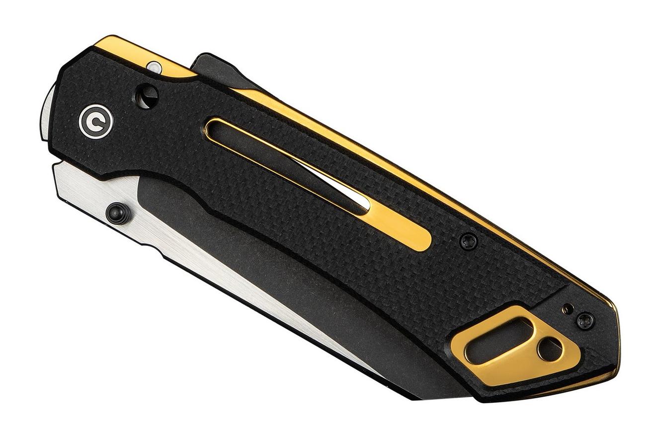 Civivi Buster FG C24052-1 Blackwashed Nitro-V, Black G10, zakmes, Snecx Tan design