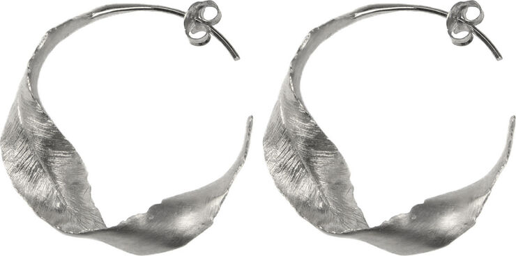 Hultquist Twisted leaf earrings Sølv