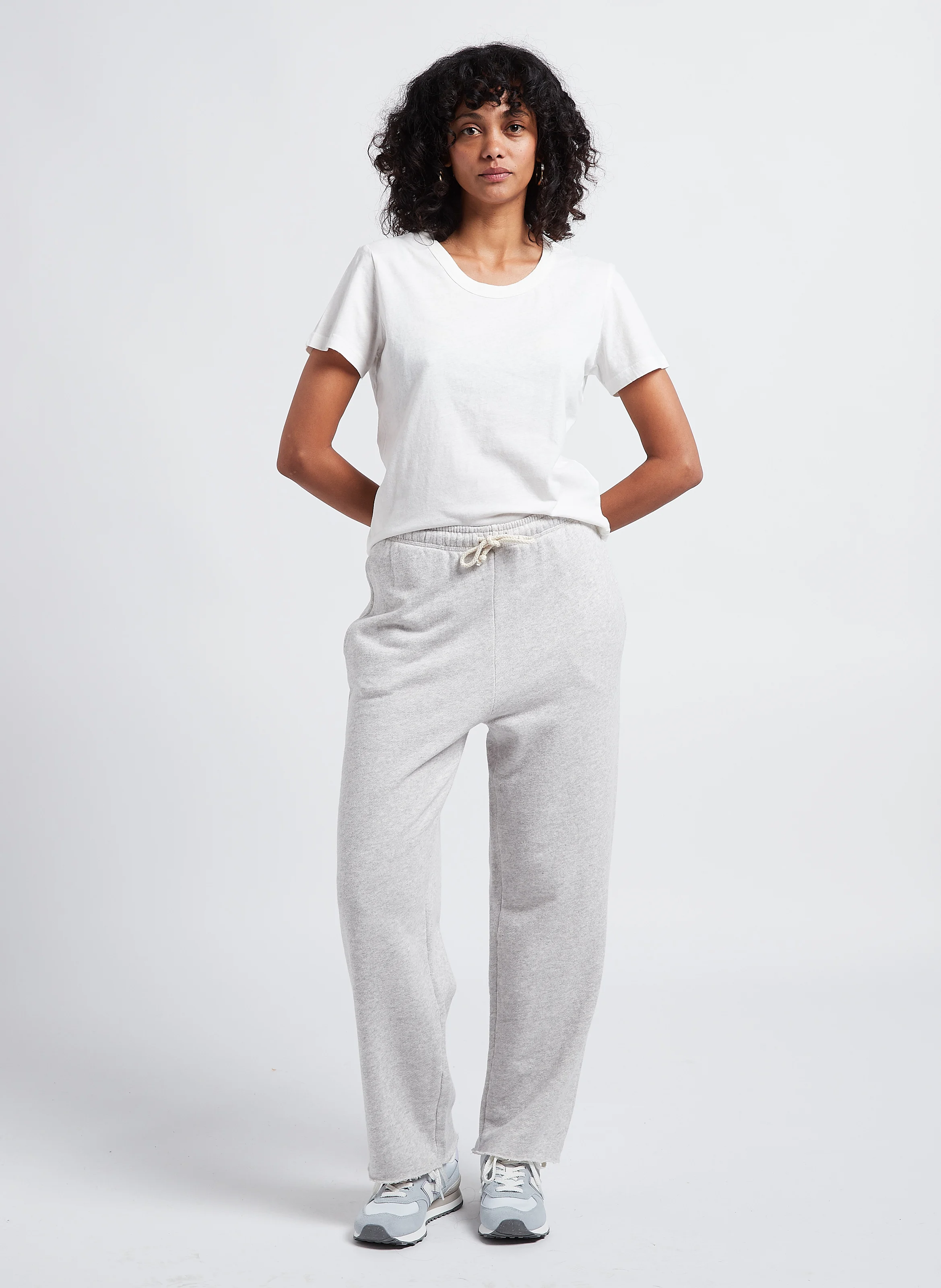 KODYTOWN - Jogging droit en coton | Gris