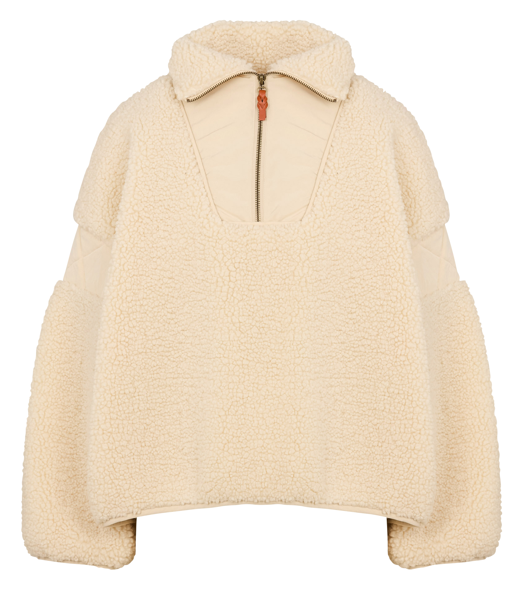SKY LAKE - Sweat oversize à col zippé| Beige