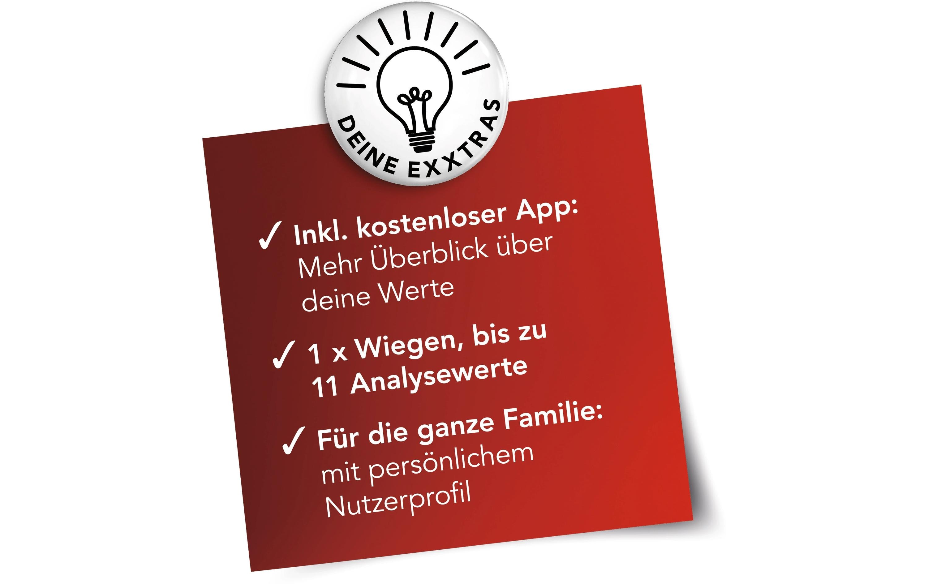 Körperanalysewaage 3 V, GrauAnalysewaage mit Bluetooth