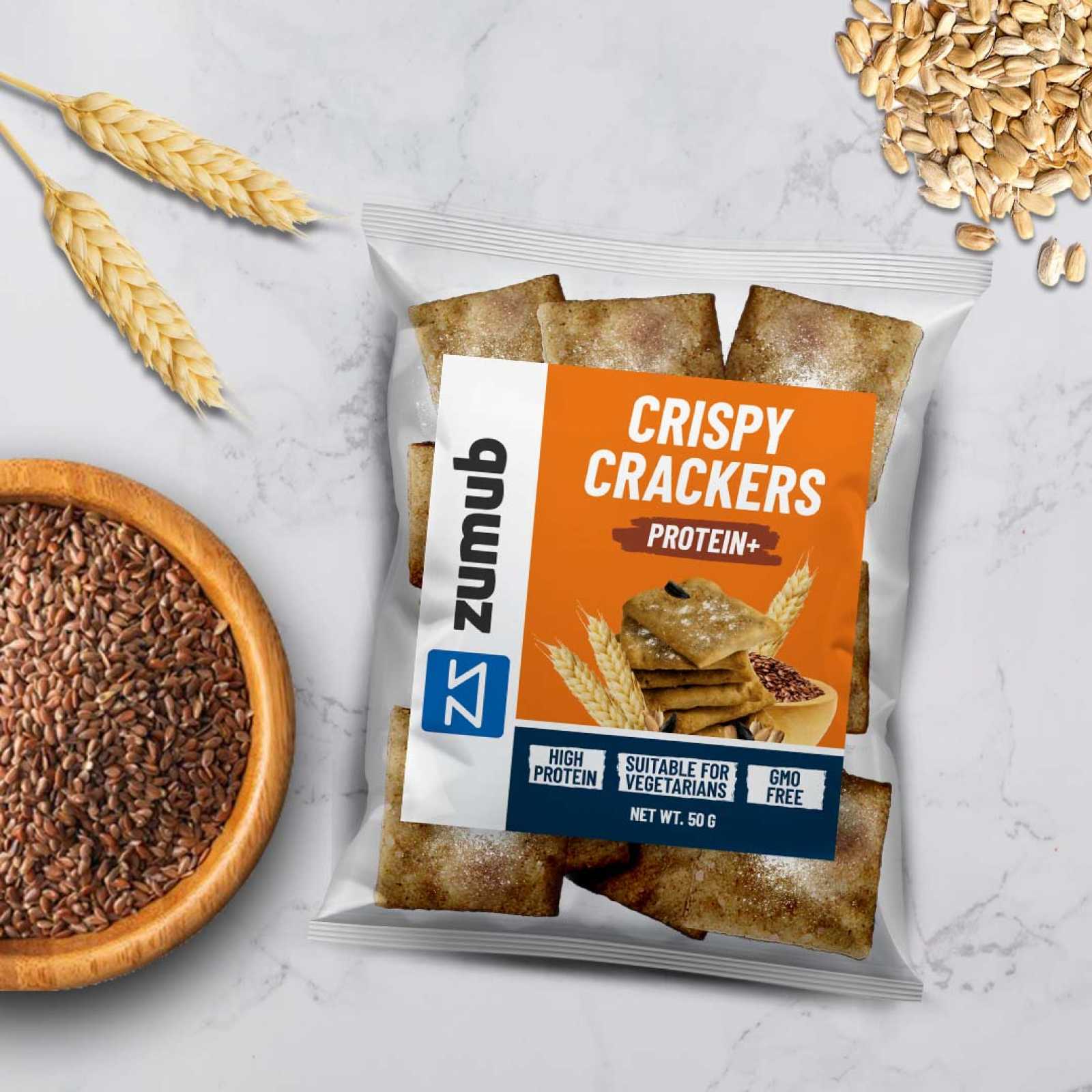 Biscoitos crocantes Zumub com azeite e alecrim 50g