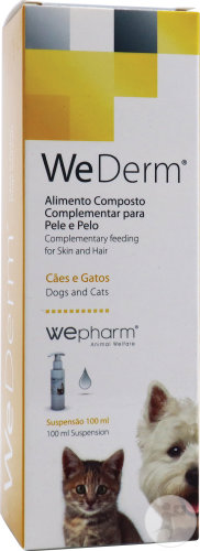 Wepharm WeDerm Aliment Complémentaire Pour Chiens Et Chats Peau Saine 100ml