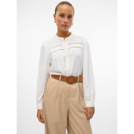 Vero Moda Emma Lace Skjorte, Snow White, S