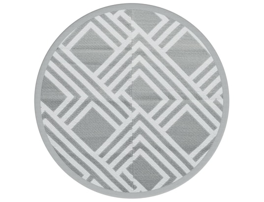 VIDAXL - Couverture pique nique Tapis d'extérieur gris ø200 cm pp
