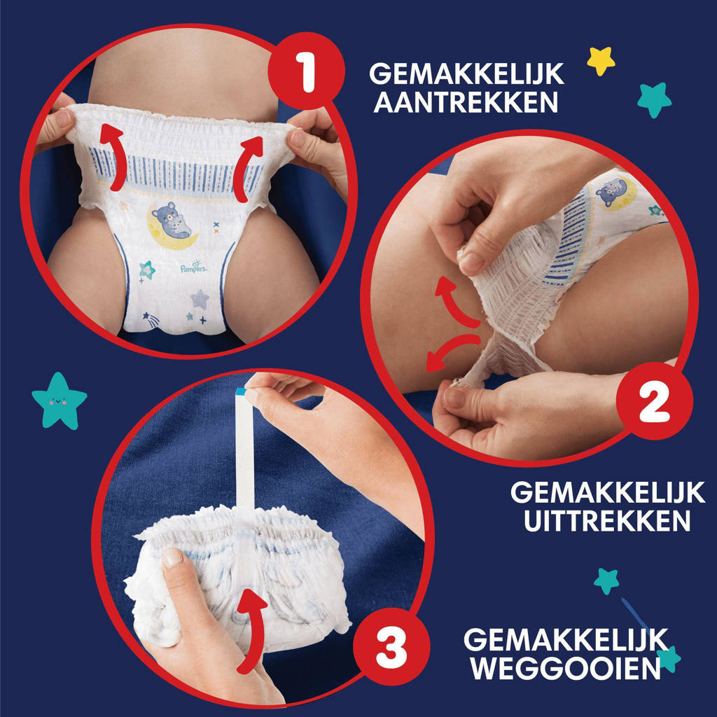 De allerbeste luiers voor de nachtNight Pants Maat 4 maandbox - 180 luierbroekjes - 9kg-15kg