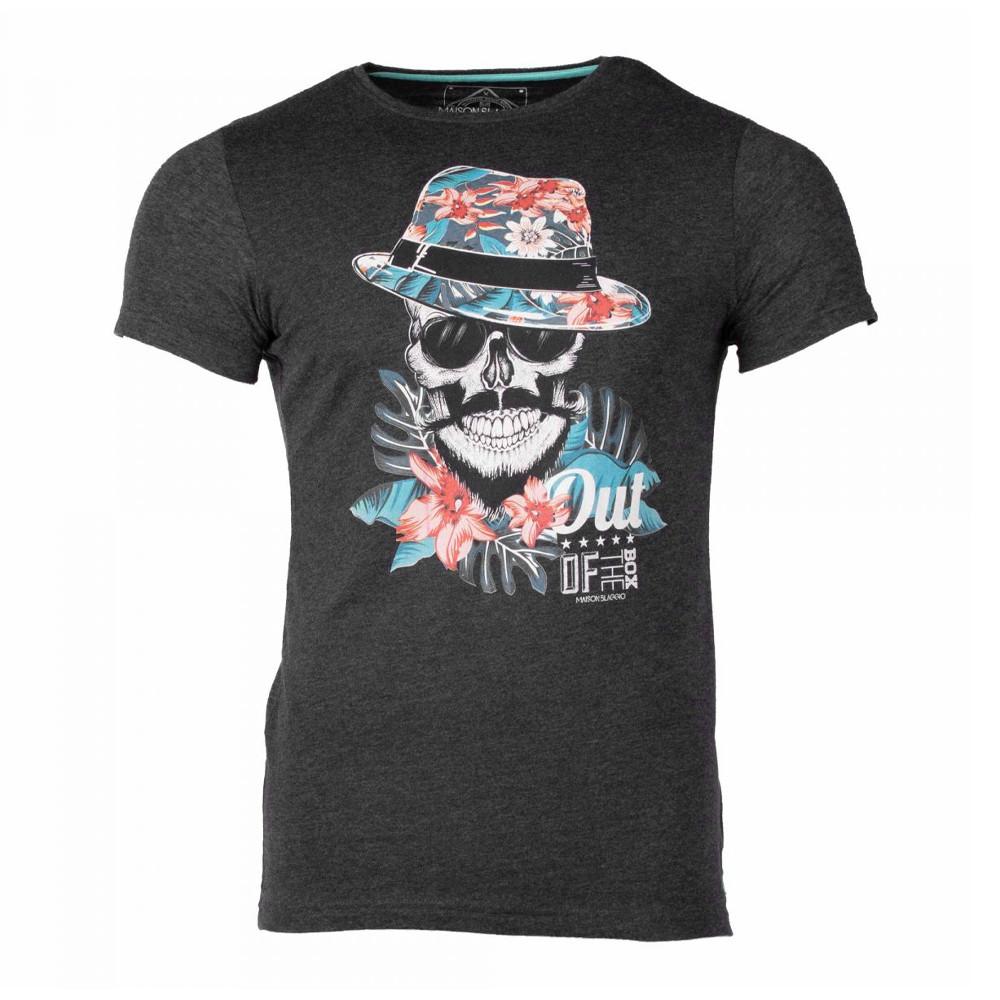 La Maison Blaggio T-shirt Gris Homme La Maison Blaggio Michak