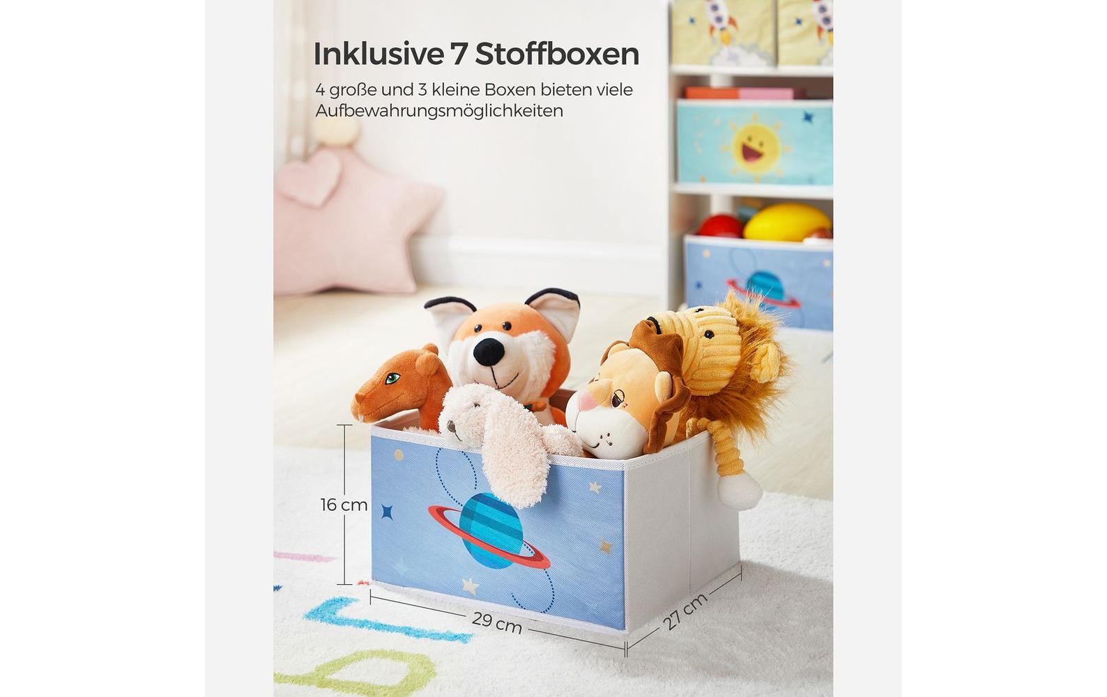 Regal mit 7 BoxenKinderregal