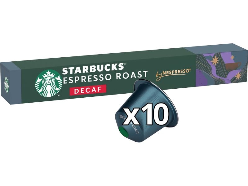 Starbucks Kaffeekapseln Decaf Espresso Roast 10 Stück Kaffeekapseln für Nespresso Maschinen