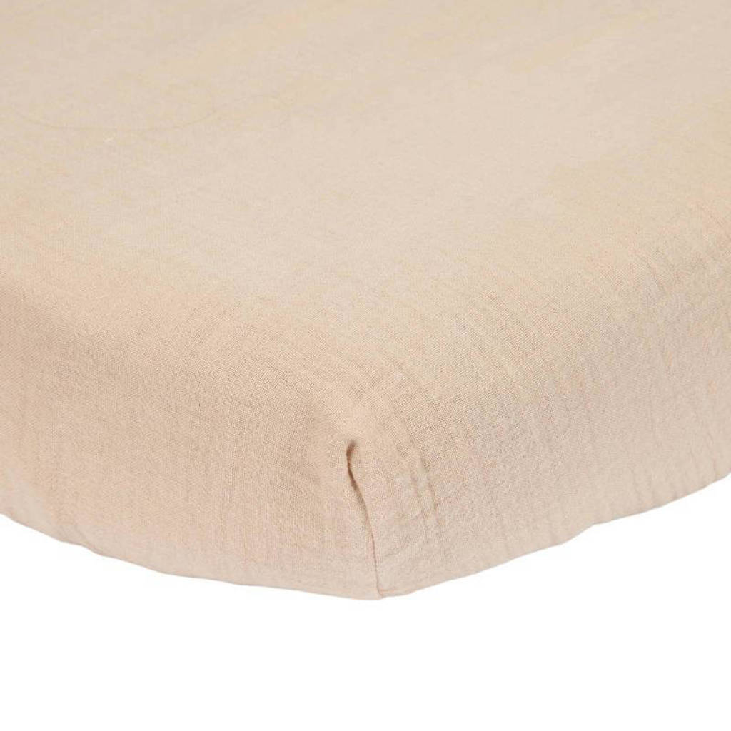 katoen hydrofiele ledikant hoeslaken Beige