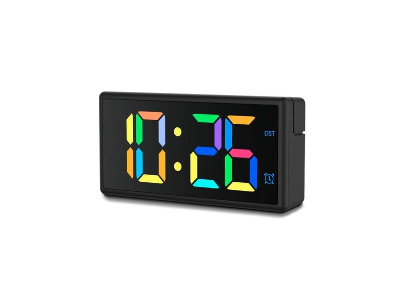 Hama Digitalwecker Ibiza Schwarz Wecker mit USB-Ladefunktion
