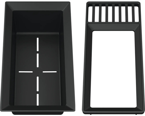 Blanco Sink Drainer 2-in-1 afvalbakcombinatie, grijs/zwart, 527644