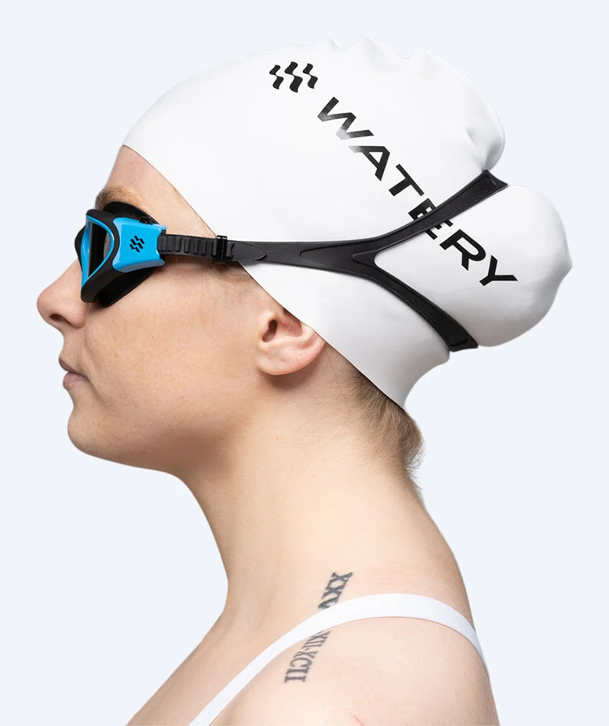 Watery motions svømmebriller - Raven Active - Sort/blå 1.0