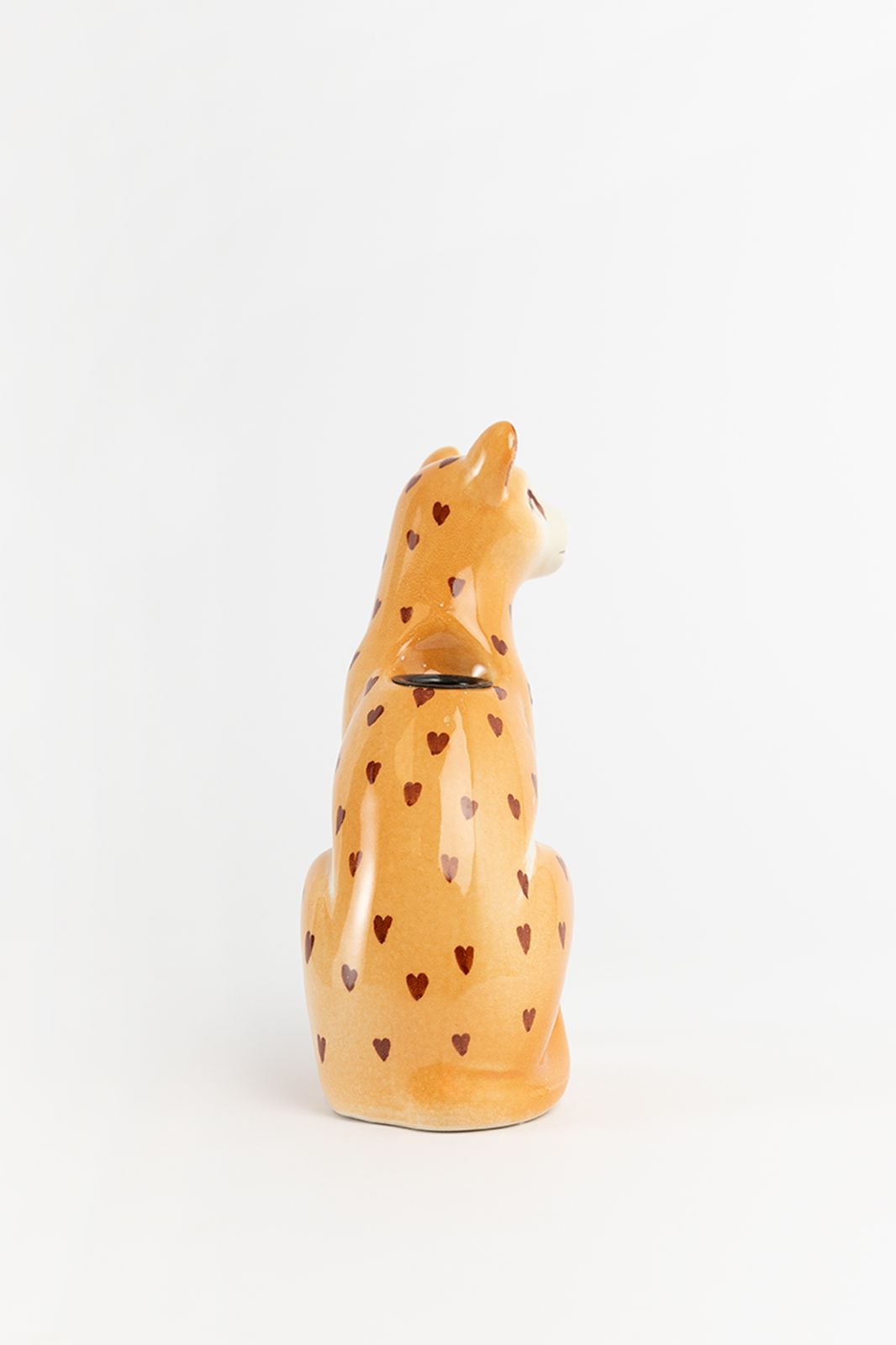 Leopard kandelaar