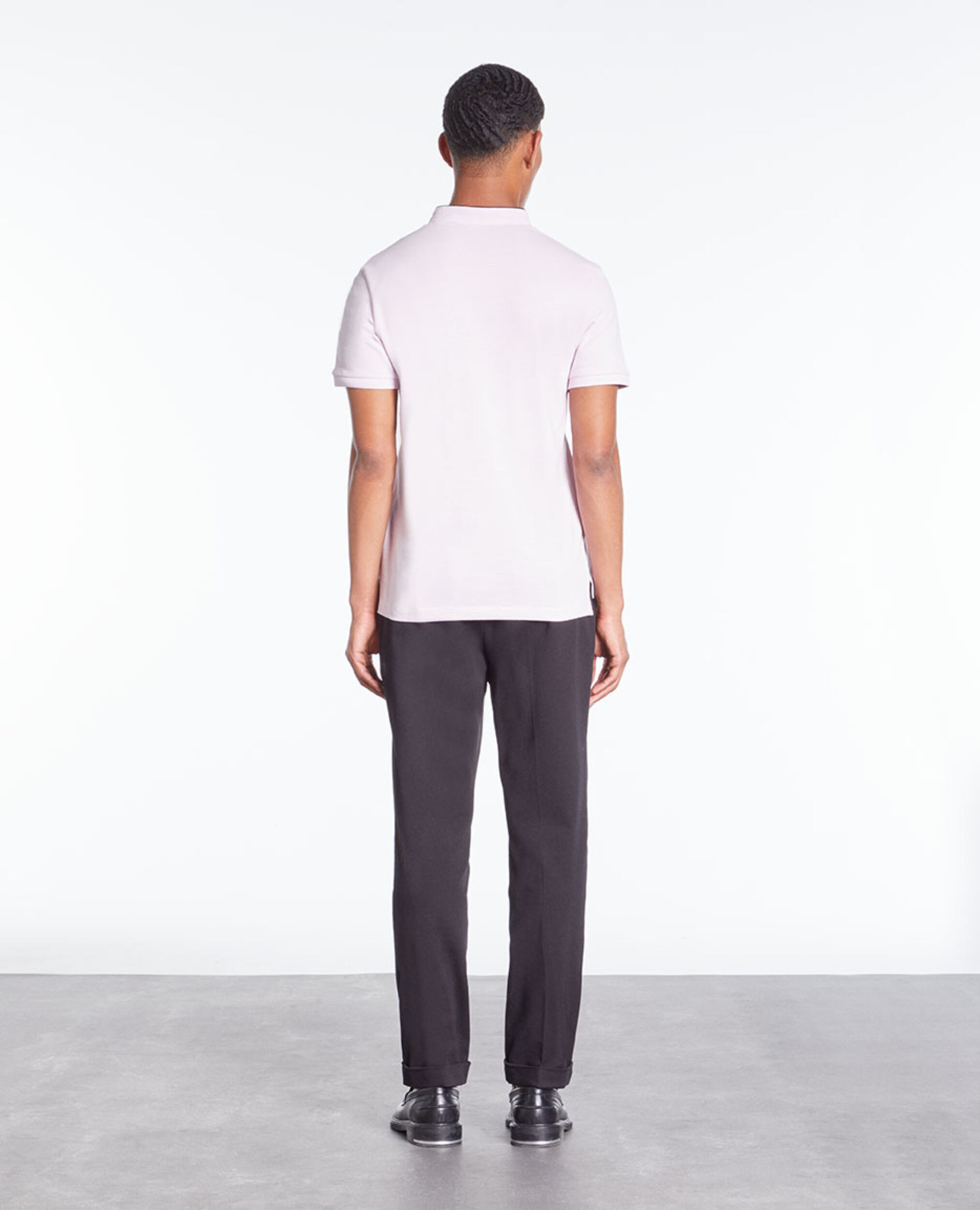 Polo rose en coton