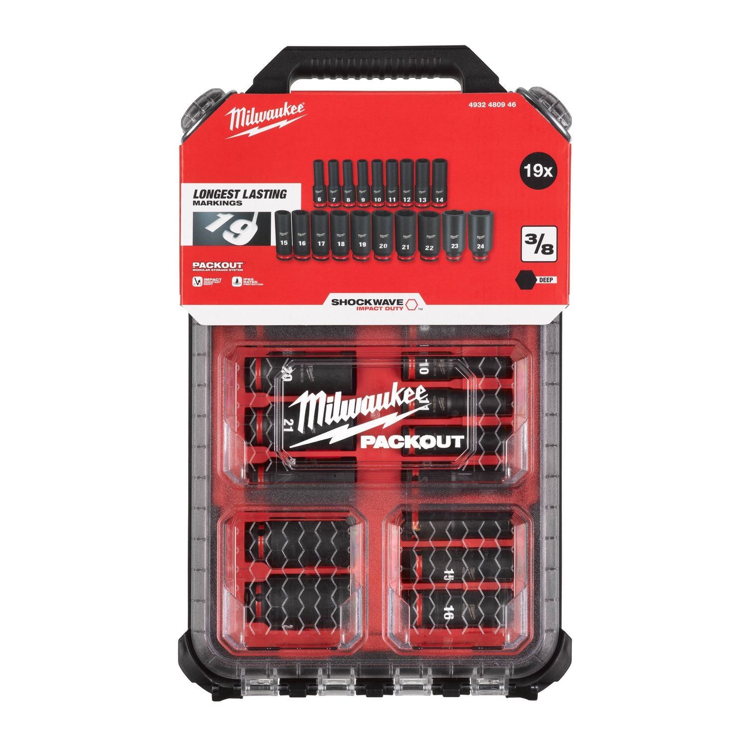 Milwaukee ShockWave™ Krachtdoppenset 3/8\