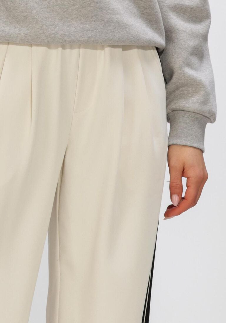creme co'couture wijde broek amina split ll panel