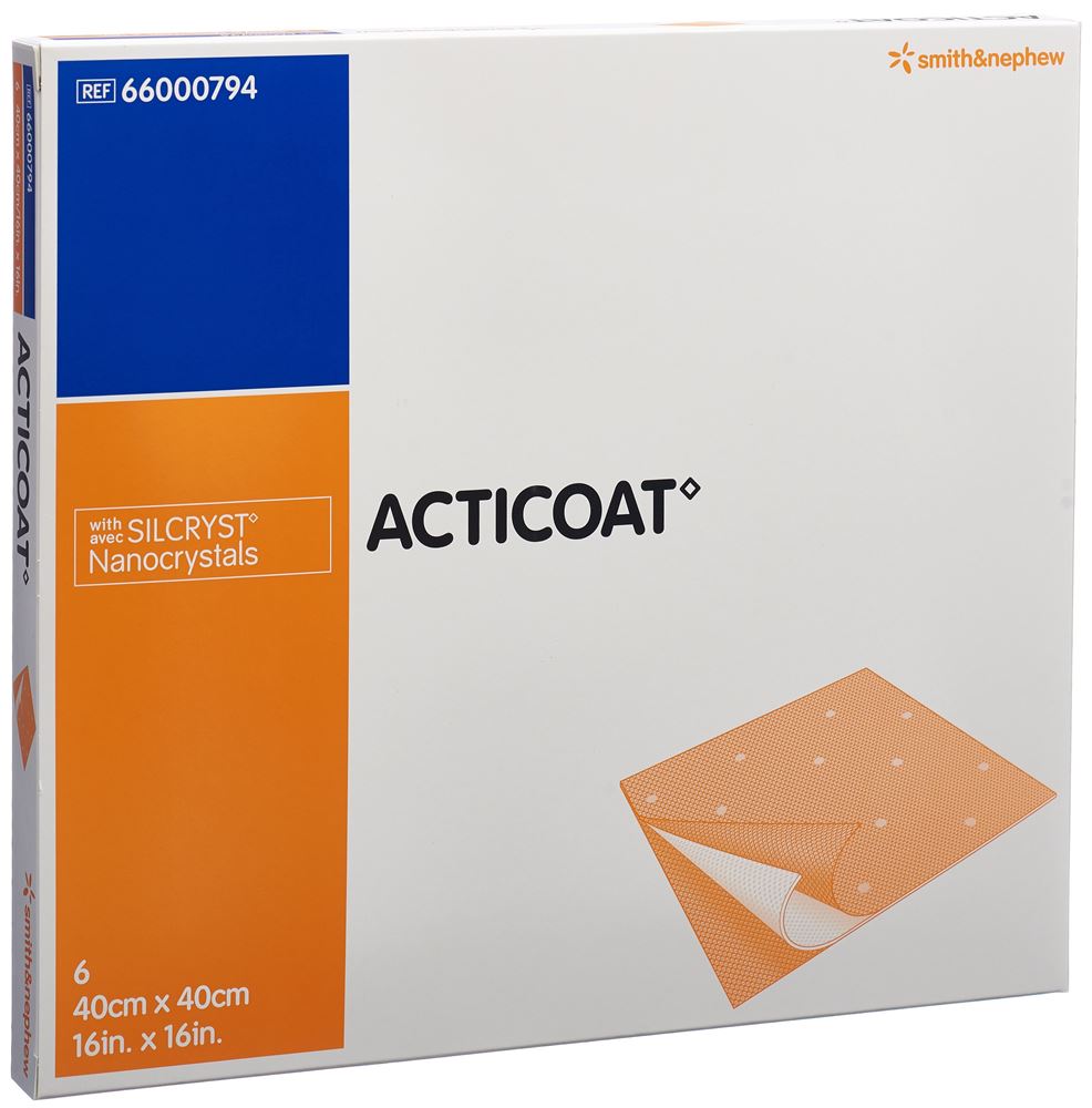 ACTICOAT Wundauflage<br>6 Stück, 40x40cm, steril