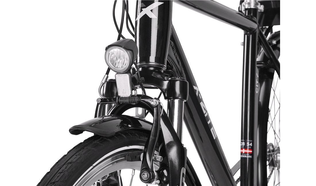 El-cykel City herre 36V-10,4Ah 3-gear sort