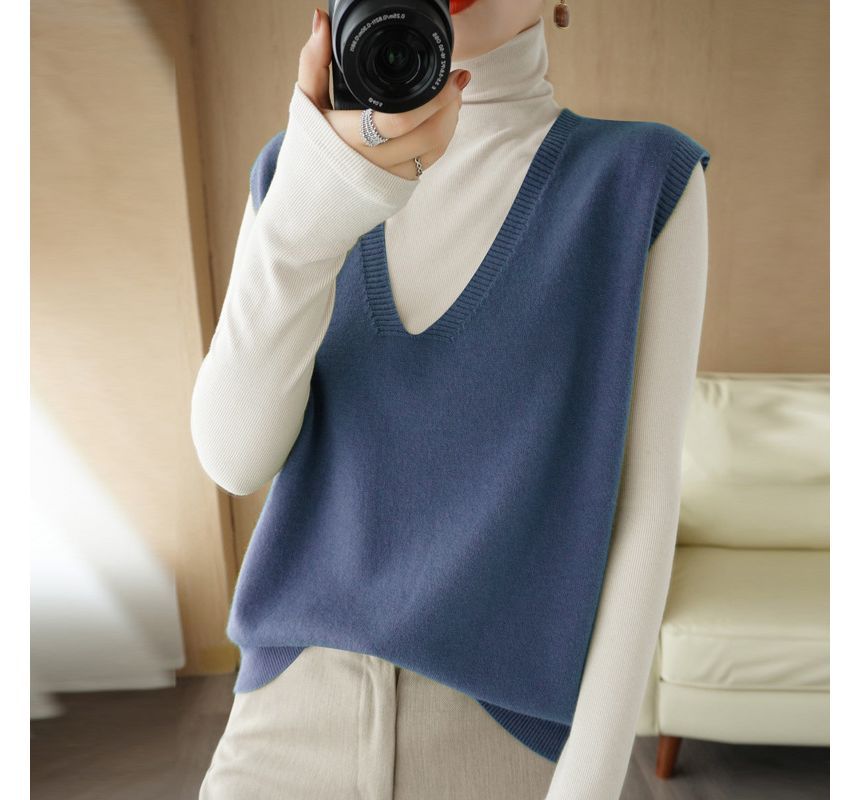 Gistinty - V-hals effen vest