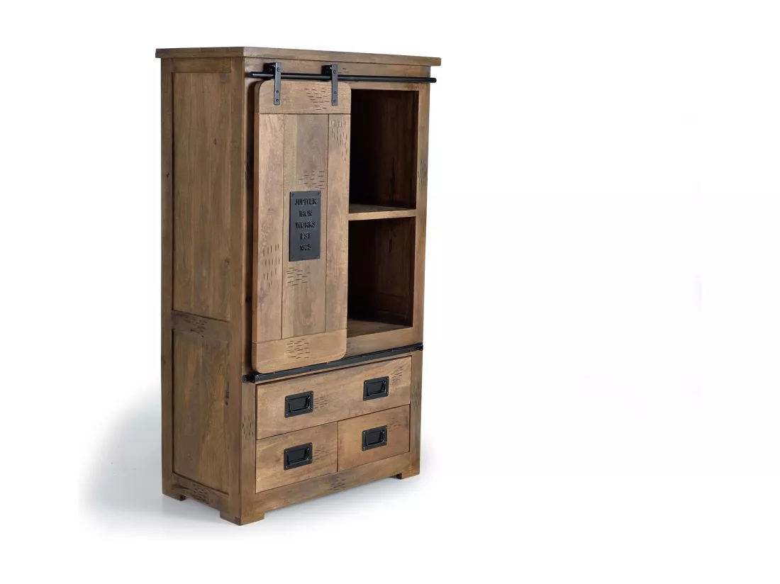 ÉTAGÈRE EN BOIS DE MANGUIER Marrón.Giner y Colomer.150x45x90