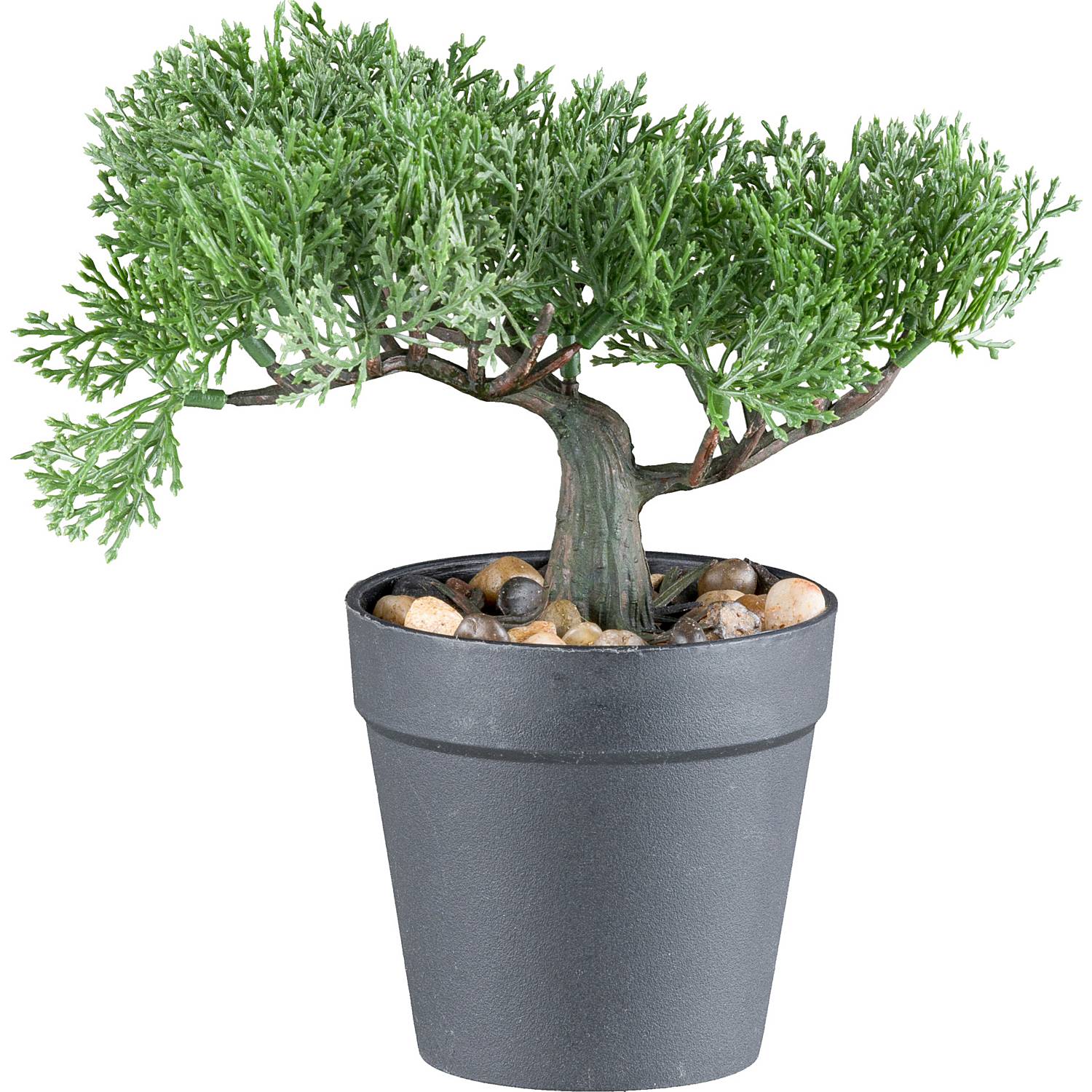 Kunstpflanze Bonsai Kiefer/Zeder im 2er-Set