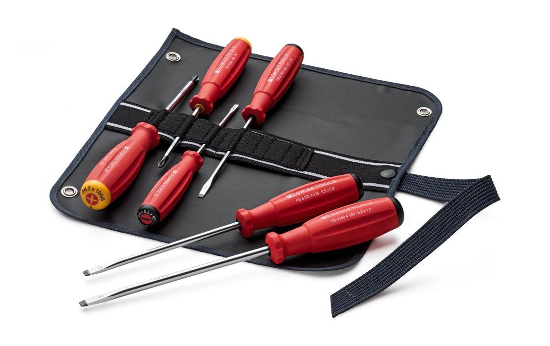 Schraubenzieher-Set SwissGrip PB 8560 6-teiligRolltasche