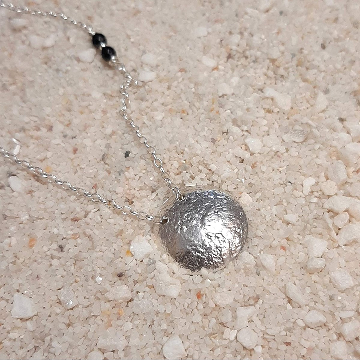 Sautoir Jaci, Argent Massif Réticulé
