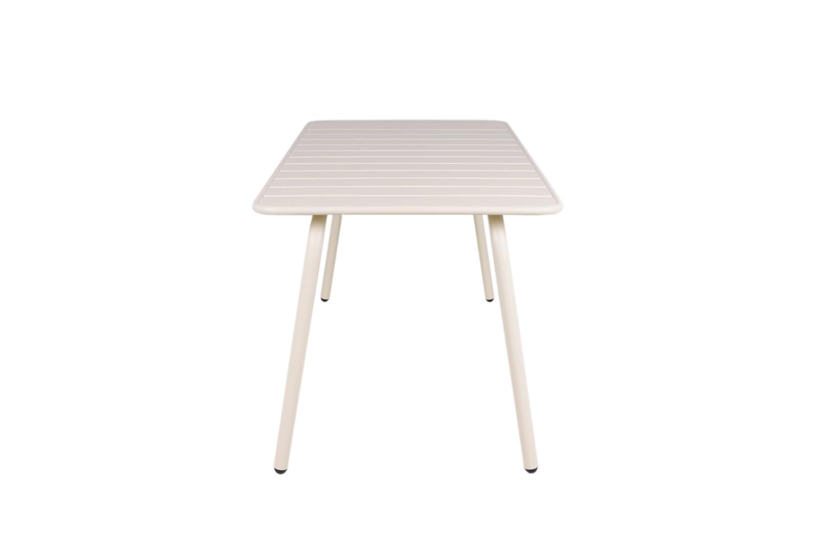 Metalen tuintafel Max ivoor