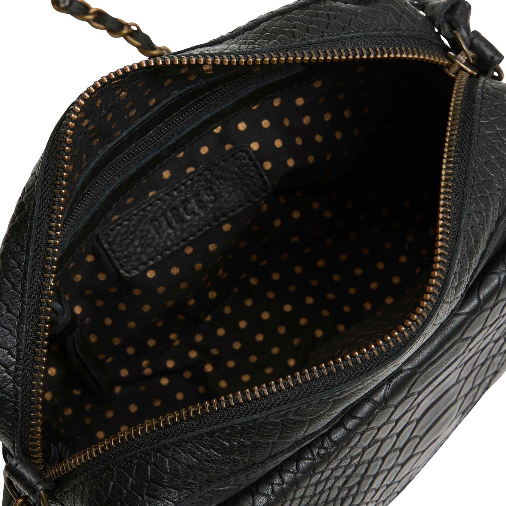 NAINA - Sac bandoulière en cuir | Noir