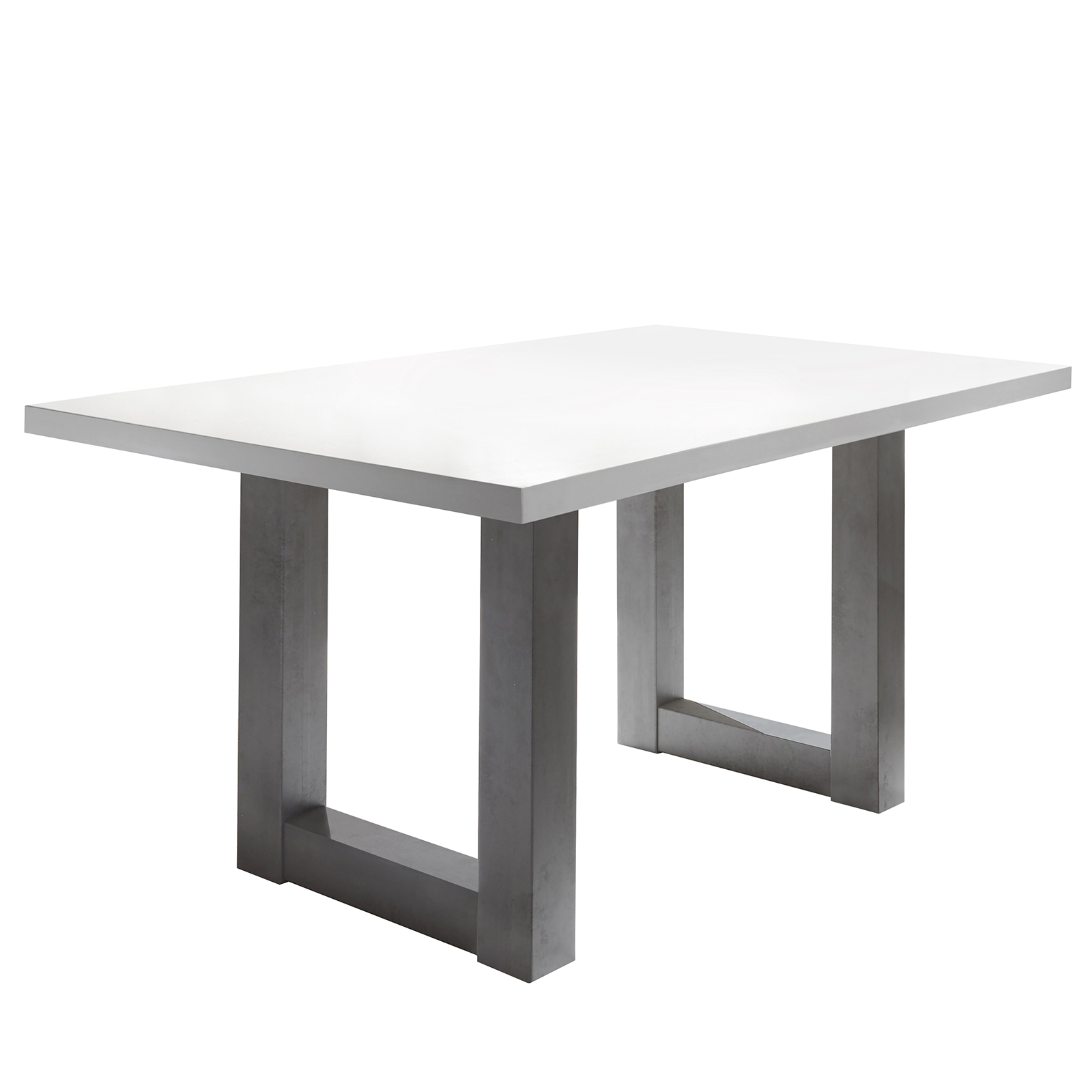 Esstisch - weiß matt - 138 cm breit