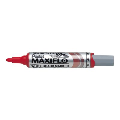 Pentel MAXIFLO - Marqueur effaçable - pointe ogive large - rouge
