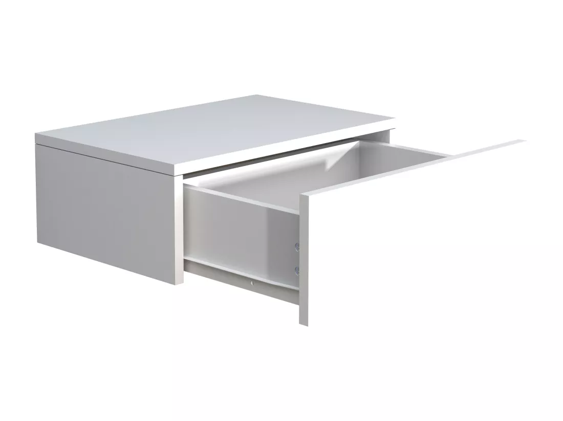 Table de nuit murale suspendue en bois Usal M 45 cm