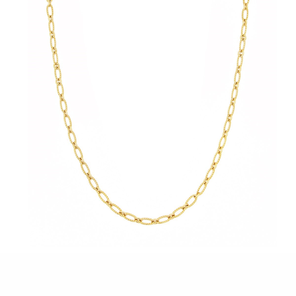 Collier maille torsadée dorée à l'or fin 24K PURE TORSADÉE
