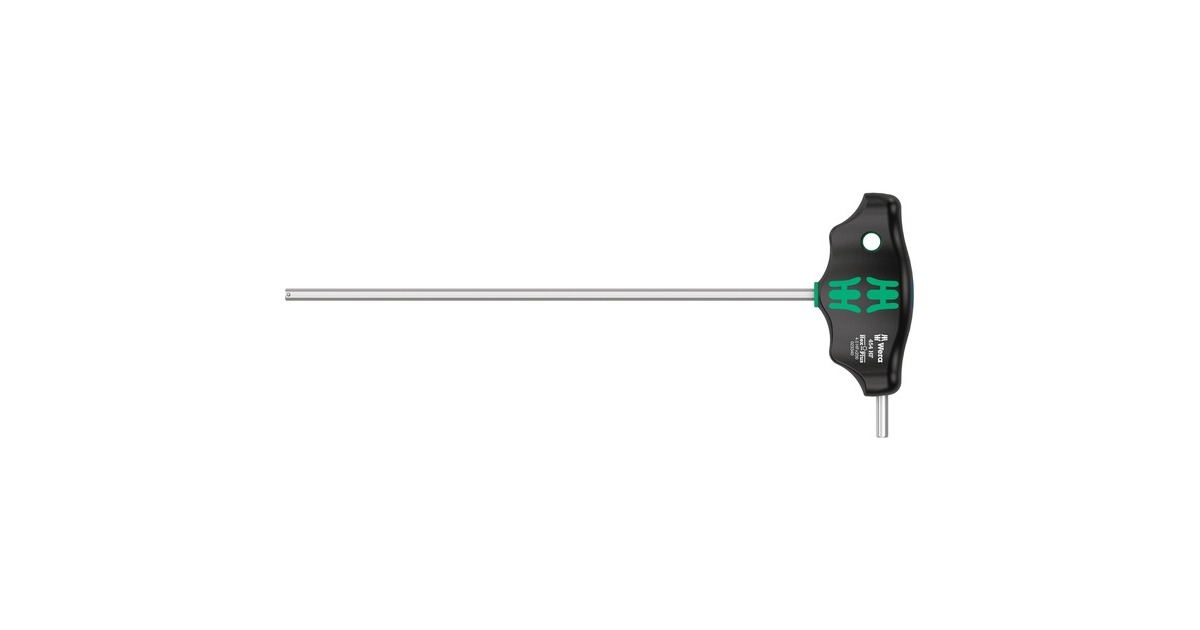 Wera454/5 HF SHK set 1 schroevendraaierset T-greep-schroevendraaier Hex-Plus met vasthoudfunctie  (Zwart/groen, 5‑delig)