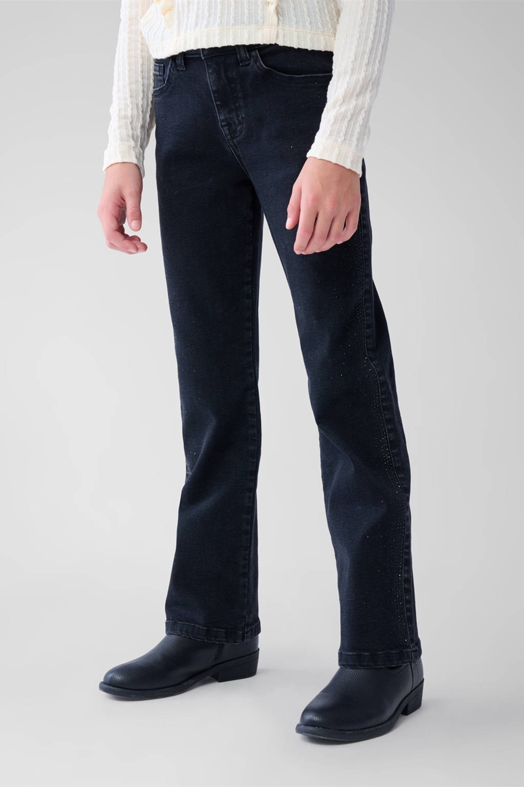 Shoeby straight leg jeans black denim